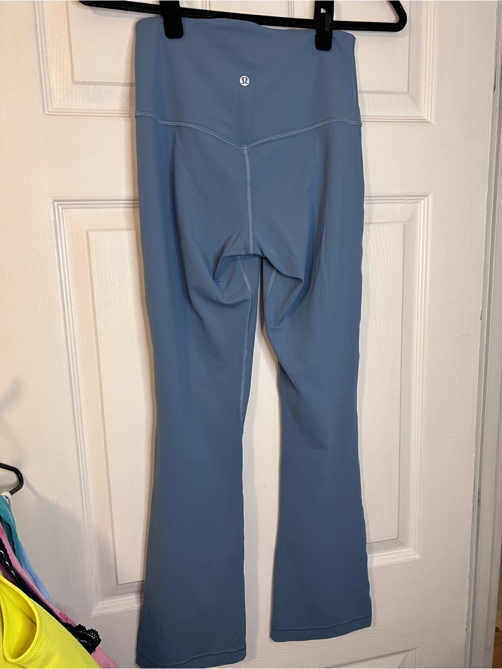 #611 Lululemon Align High-Rise Mini Flared Pant 28” Utility Blue Size 6 - Picture 2 of 5